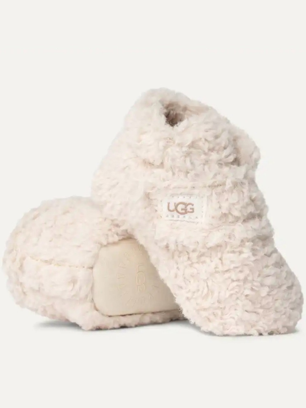 UGG Kids Cozy Sherpa Booties - Cream